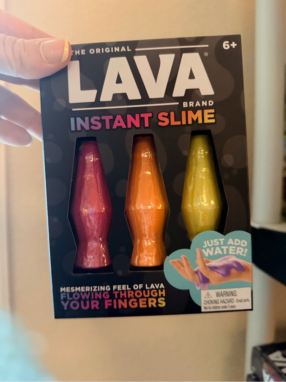 Needoh Schylling LAVA Instant Slime Trio - Pink, Orange, Yellow